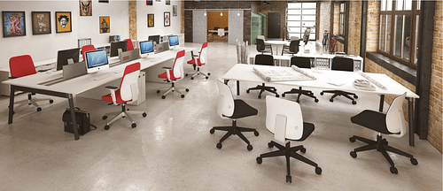 Descubre los beneficios del color en los espacios de trabajo